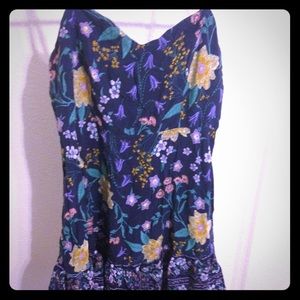 Old Navy blue flower dress